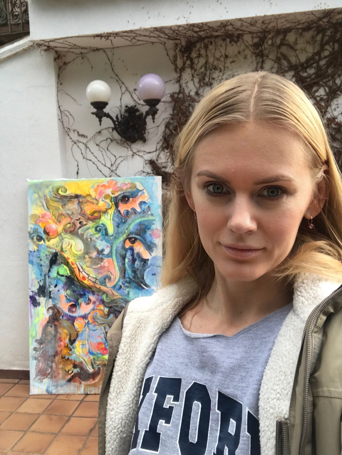 Large Canvas Wall Art Contemporary Acrylic Painting for Living Etsy