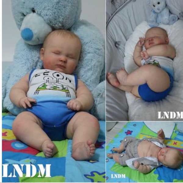 CUSTOM MADE REBORN ~ Joseph 3 month old chubby baby realborn sleeping
