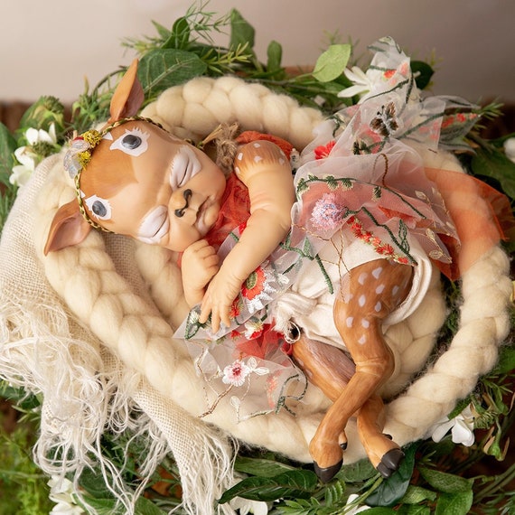 Custom Made reborn Fawn from Fawna kit by cindy musgrove