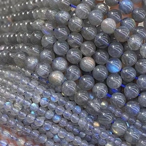 Genuine Blue Flash Moonstone Round Beads Gemstone Beads 4mm,6mm,8mm,10mm,Gray labradorite round beads,15  inch per strand.