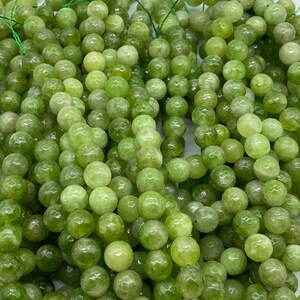 Peridot Coloured Quartz faceted round beads 6mm 8mm 10mm,15 inches per strands