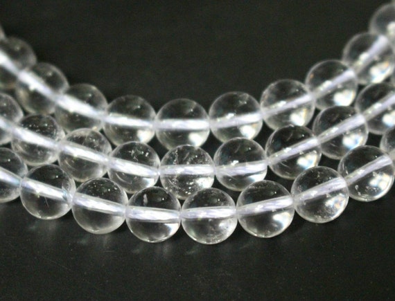 Sold by 15 Inch Strand Size 4mm 6mm 8mm 10mm 12mm 14mm Round Natural Gemstone Loose Beads Clear Quartz Beads