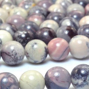 Natürliche Porzellan Jaspis 6mm, 8mm, 10mm glatte runde lose Steinperlen, 15-Zoll-voller Strang.