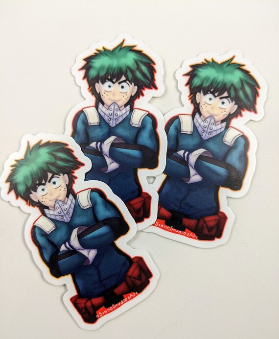 Deku My Hero Academia 3 Vinyl Stickers Anime Bnha Cute Etsy