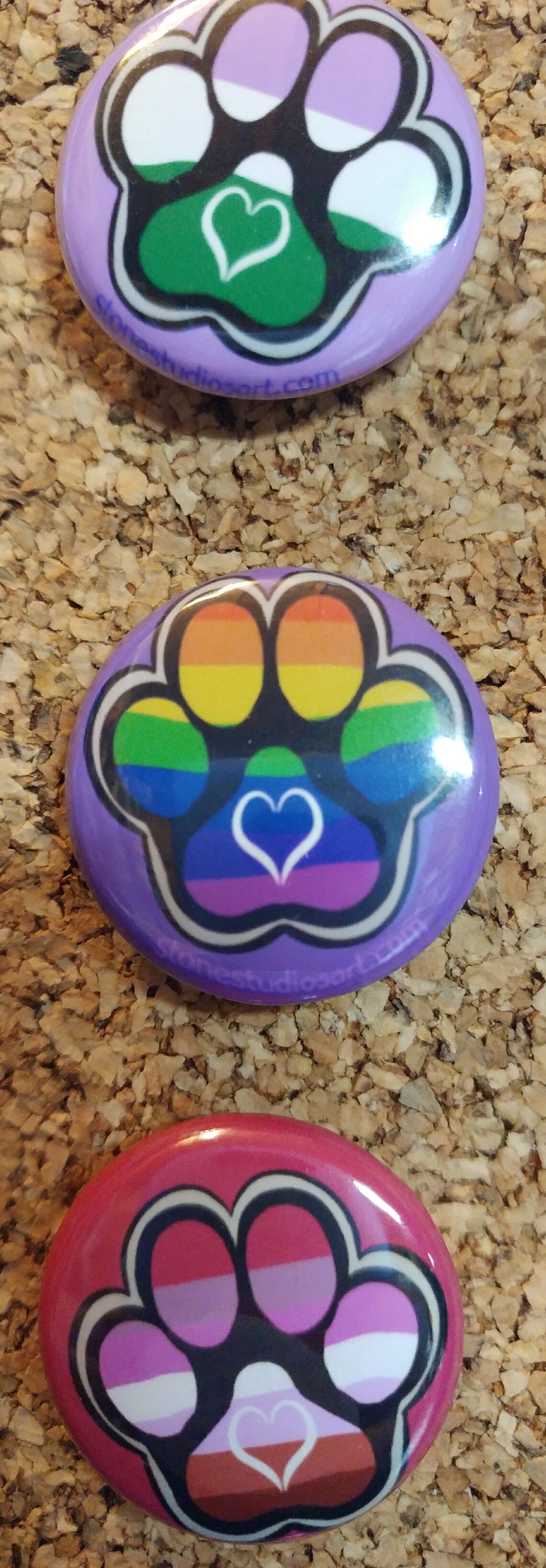 Lgbtq Furry Paw Pride 1 Buttons Gay Anthro Cute Etsy
