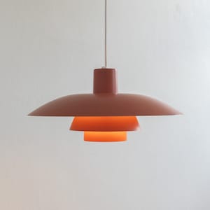 Vintage orange Louis Poulsen PH4/3 lampa