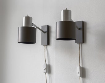 A sleek pair of wall lamps by Jo Hammerborg for For & Mørup