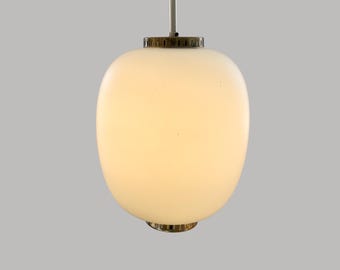 Vintage Opal Glass Pendant by Bent Karlby