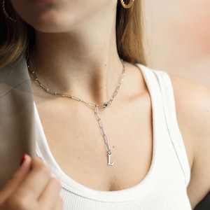 Letter necklace, gift necklace, gift for her necklace, initial necklace, letter jewel