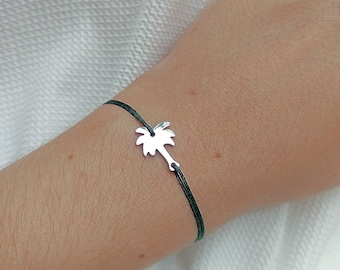 Make a Wish bracelet, palm tree bracelet, palm bracelet, tree jewlery, Friendship bracelet,  jewellery