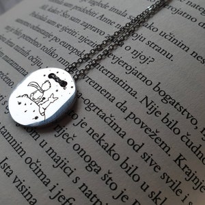 Little Prince necklace, gift necklace, Prince necklace + CUSTOM BACK ENGRAVING option