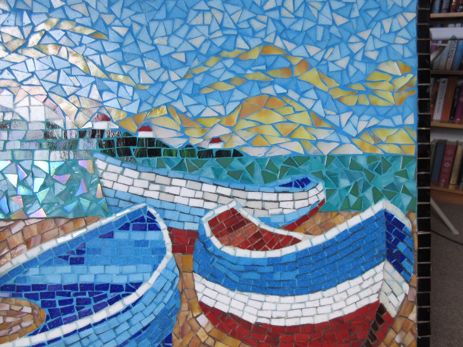 Unique Handmade Mosaic Coastal Themed Wall Art Etsy