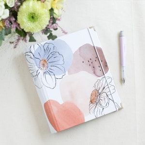 Ringbuch Binder Flowers A5 mit 6 Ring Mechanik