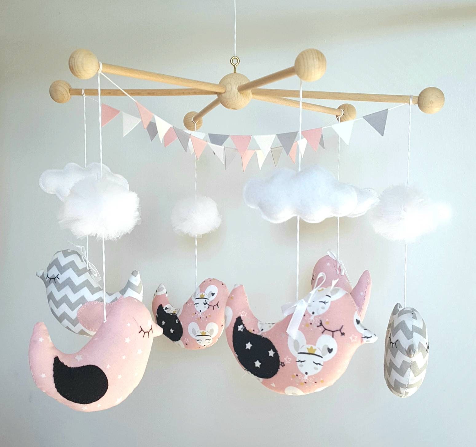 Mobile Bébé Oiseaux