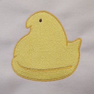 Marshmallow Peep Chick Machine Embroidery Design
