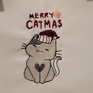 Merry Catmas! machine embroidery design