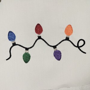 String of Christmas Light Stickdatei