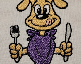 Hungry Pup Machine Embroidery Design