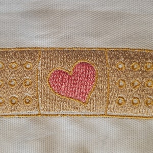 Bandaid Mit Herz Stickmaschine, Stickdatei