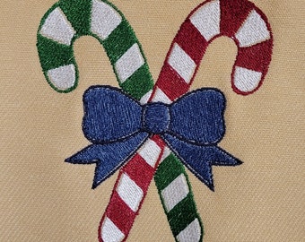 Candy Cane Duo machine embroidery design