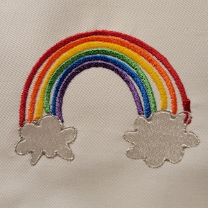 Messy Rainbow machine embroidery design