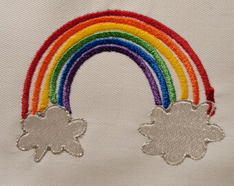 Messy Rainbow machine embroidery design