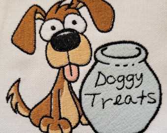 Doggy Treats Machine Embroidery Design