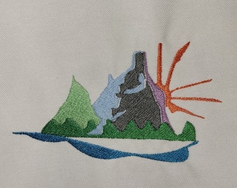 Sunset Scene embroidery design