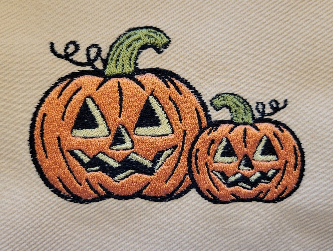 Jackolanterns Machine Embroidery Design Etsy