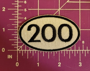 Double Century bicycle fitness patch