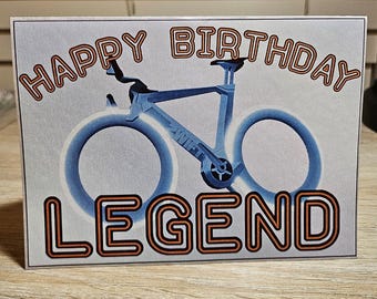 Zwift Themed Birthday Card and Sticker Set