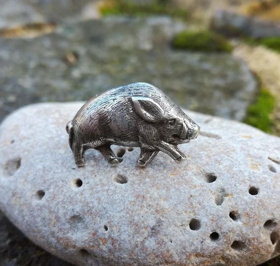かすう工房 シルバー 925 イノシシ ペンダント トップ かすう工房 シルバー 925 イノシシ ペンダント トップ