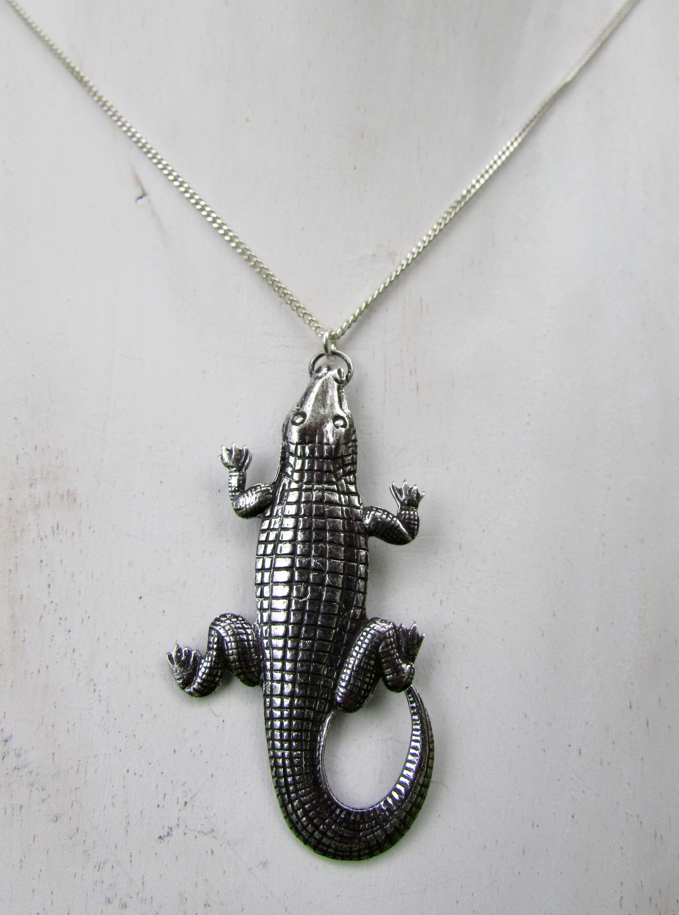 今季一番 Crocodile Pendant, Silver Plated Brass, Sterling Silver 小物