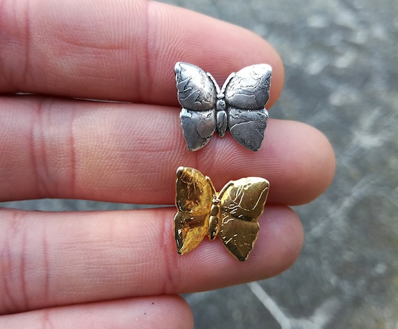 Buy Small Butterfly Brooch Pin s Silver plated or Gilded Etched Brass Insect Brooch Boho Spring Butterfly Lapel Pin Art Nouveau Accessory Online in India Etsy
