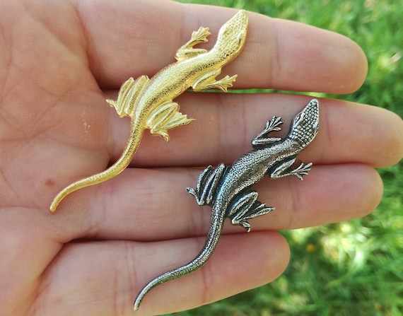 Lizard shop brooch pin