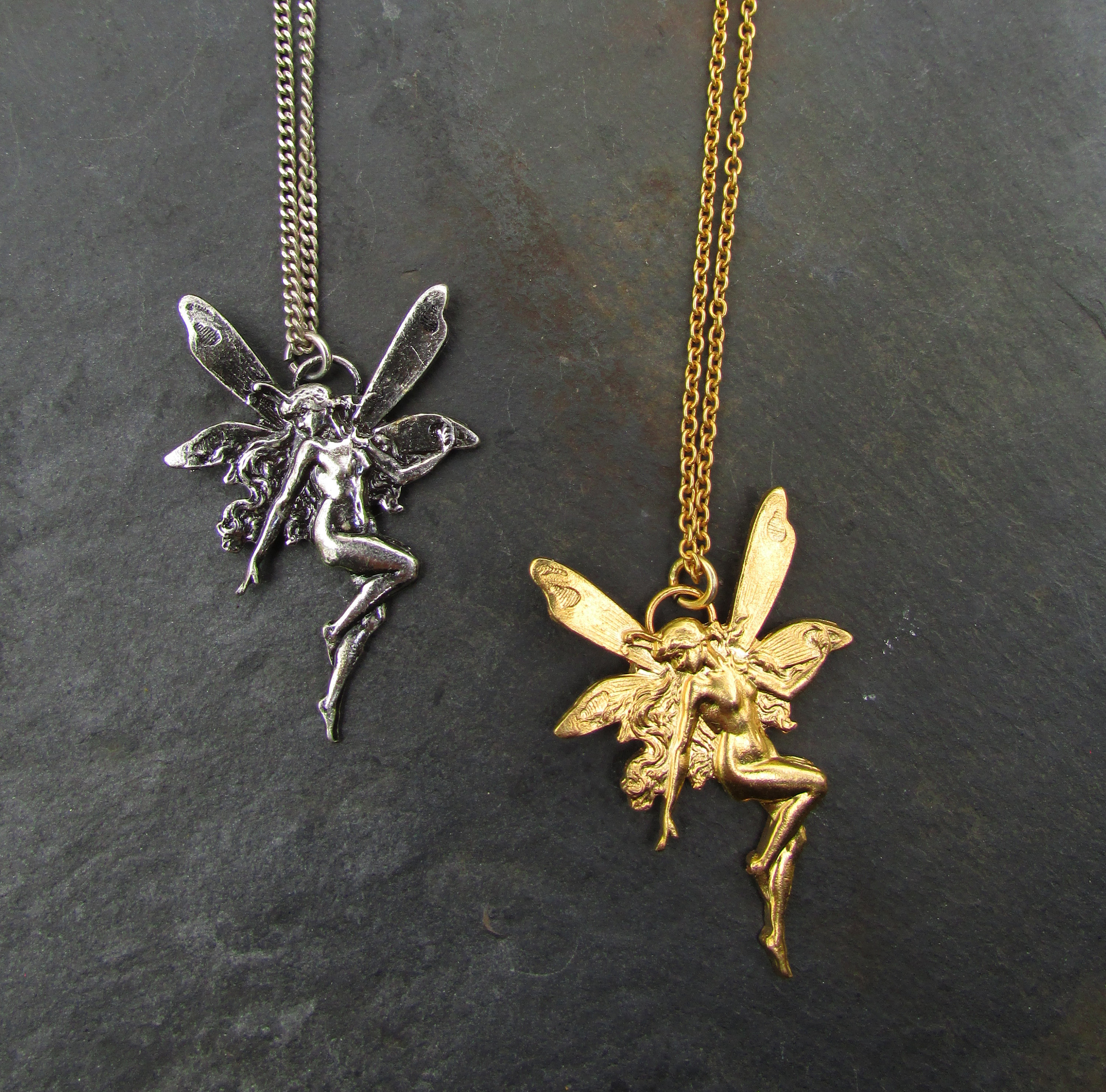 WithLoveSilver Solid 925 Sterling Silver Elf Fairy Woman Pendant - Dainty Jewelry With 2.7g Weight