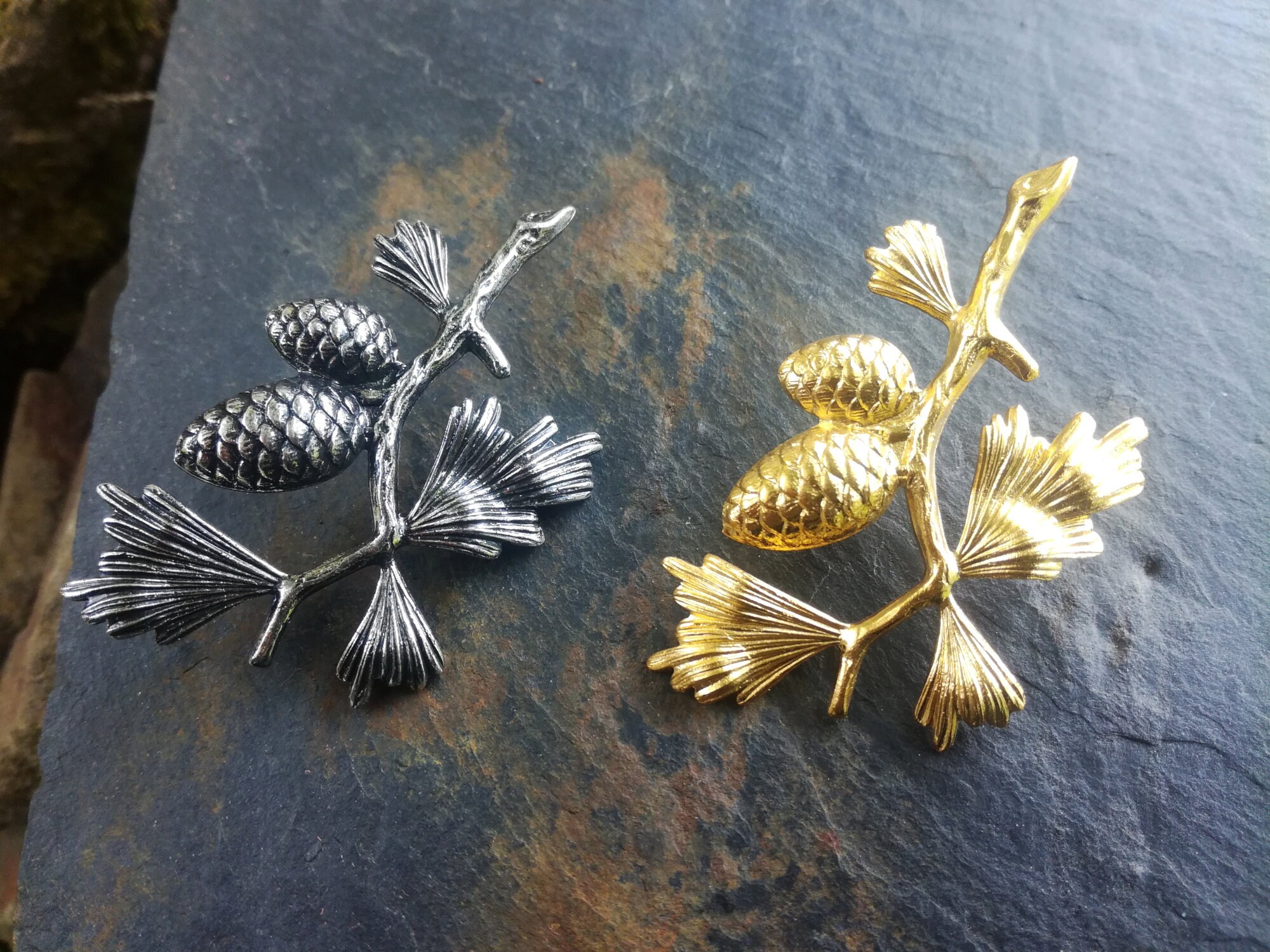 Portafortuna: Pigna Oro E Argento Grande - Foto 8