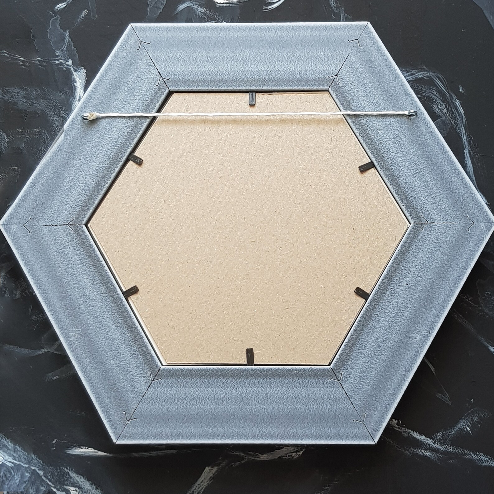 Hexagonal frame Golden photo frame Hexagonal Picture frame Etsy