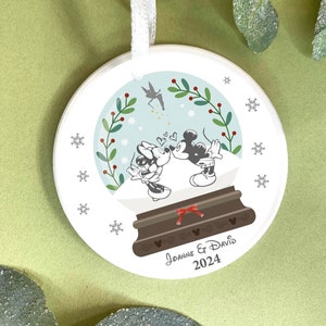 Disney Snowglobe personalised Ceramic hanging decoration