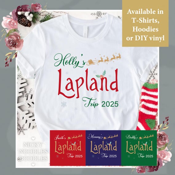 Lapland Family Christmas Trip T-Shirts: Matching Holiday Pajama Tops