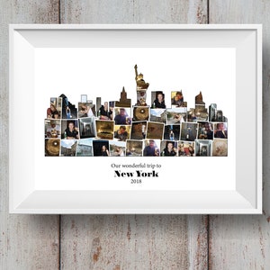 Holiday Destination Photo Montage / Collage - New York Skyline