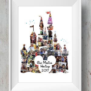 Disney Mickey Photo Montage Castle / Disney Collage / Mickey Mouse image 5