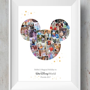 Disney Mickey head Photo Collage / Disney Collage / Mickey Mouse
