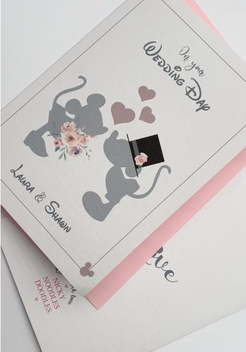 A5 Wedding Day Card: Linen Cardstock image 2