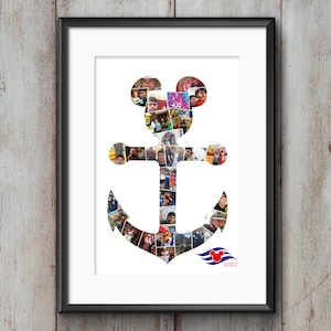 Mickey Cruise Ship Anchor Photo Collage_Holds 28 Photo&#39;s