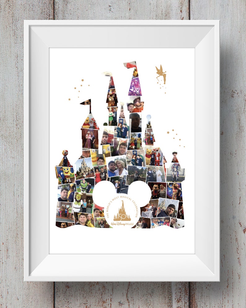 Disney Mickey Photo Montage Castle / Disney Collage / Mickey Mouse image 2