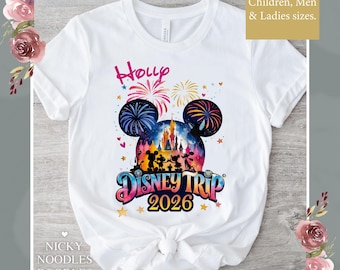 Disney Trip 2026 Family T-Shirt: Holiday Vacation Matching Tops