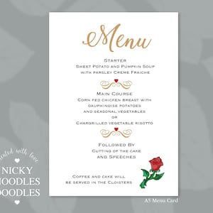 10 x A5 Menu cards_ Essere nostro ospite