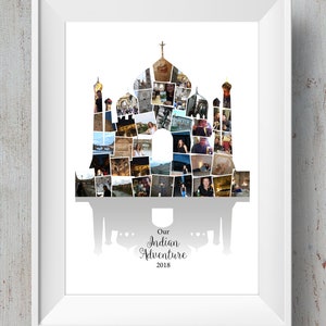 Holiday Destination Photo Montage / Collage - India Taj Mahal