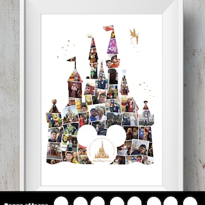 Disney Mickey Photo Montage Castle / Disney Collage / Mickey Mouse image 1